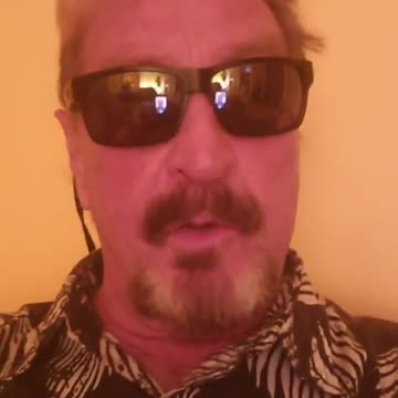 A MESSAGE. JOHN MCAFEE.