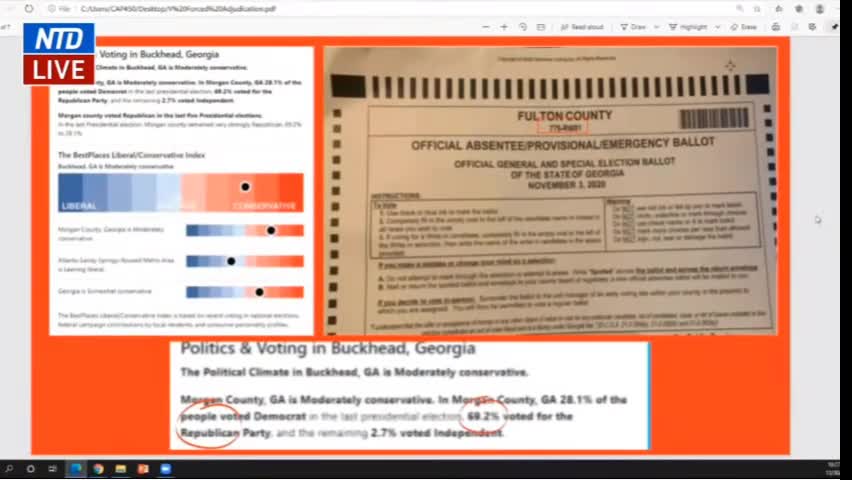 Jovan Pulitzer Explains Proof of Election Fraud at GA Capitol