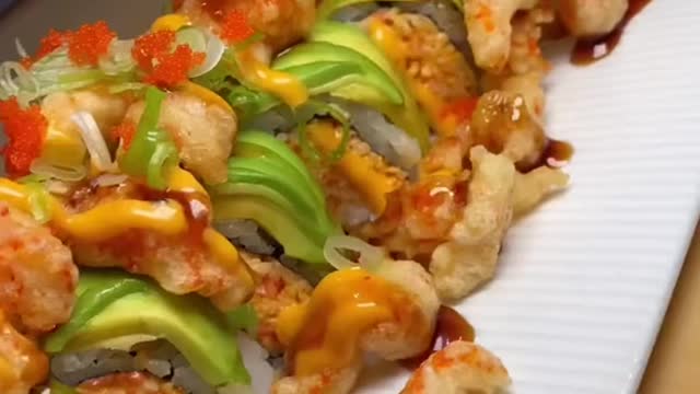 Foodie#food#sushi#fyp#AEJeansHaveFun
