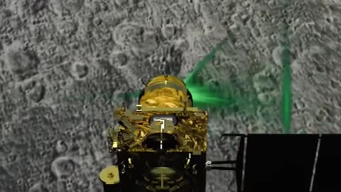 Chandrayaan 3 Landing Video in moon 3d video