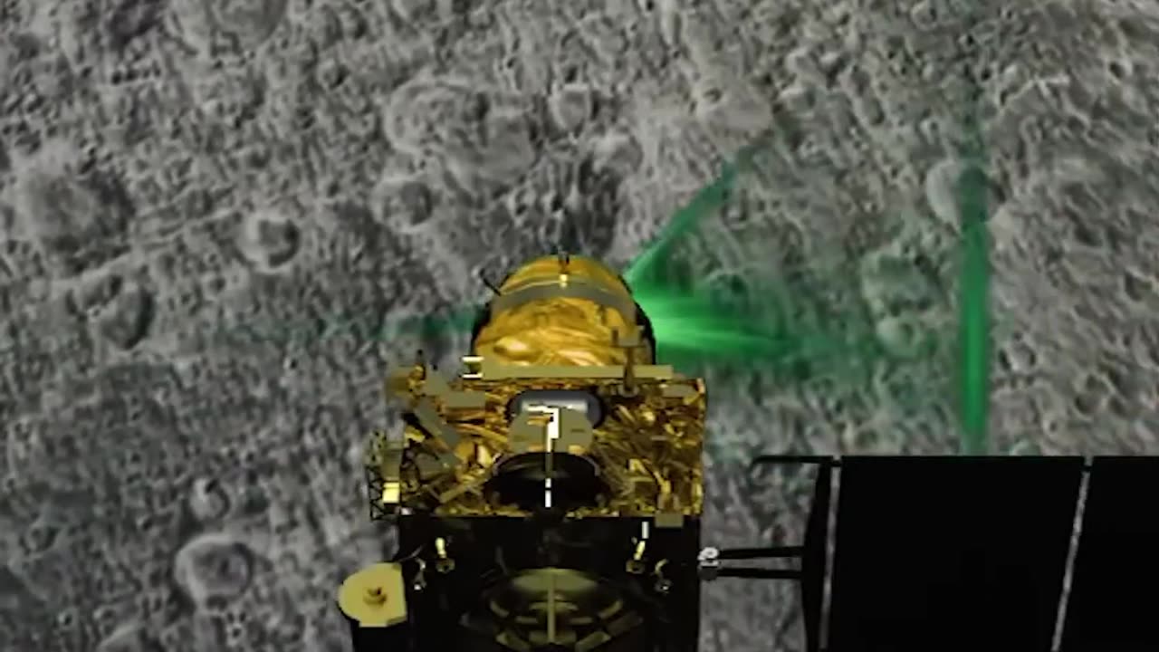 Chandrayaan 3 Landing Video in moon 3d video