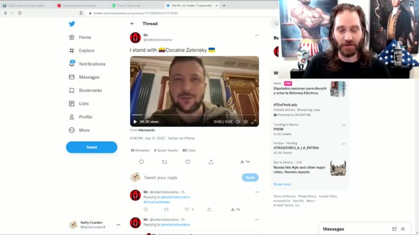 Zelensky Does Bizarre Address Drunk or High on Cocaine