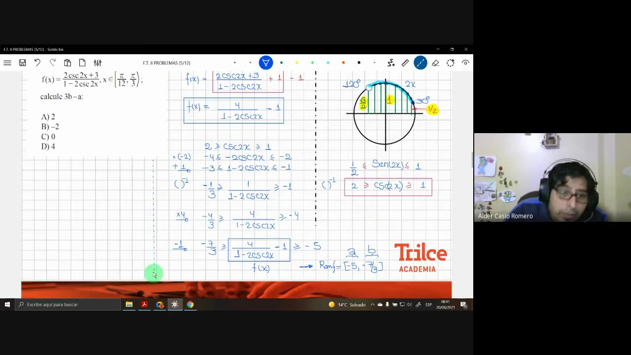 TRILCE SEMESTRAL 2021 | SEMANA 16 | TRIGONOMETRÍA: FUNCIONES TRIGONOMÉTRICAS II