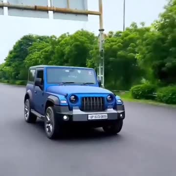 New Mahindra Thar Blue Colour 💙 | Whatsapp Status #shorts #2022