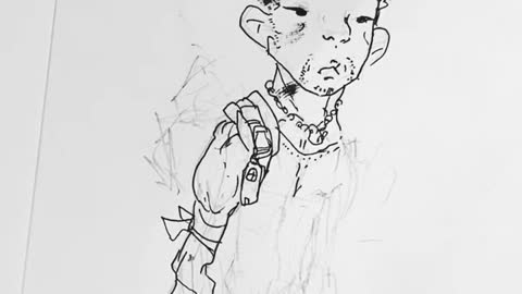 apocalypse guy drawing video