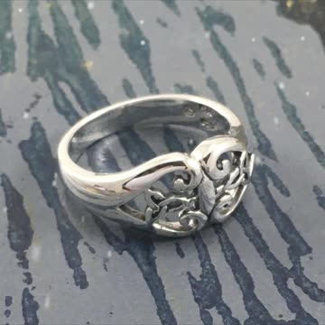 Celtic Knotwork Sterling Silver Ring