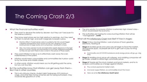 Weekly Webinar #47: “The Coming Crash”