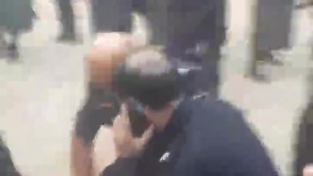 Zionist Government Thugs Severely Beating a Jew in Meron May 11, 2022