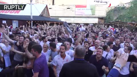 Slavlje Engleza nakon prvog gola