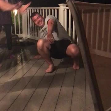 Dancing Dad, Twists, Splits, And Falls