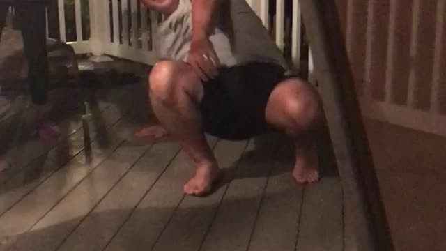 Dancing Dad, Twists, Splits, And Falls