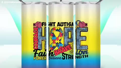 Autism awareness mug & tumblers