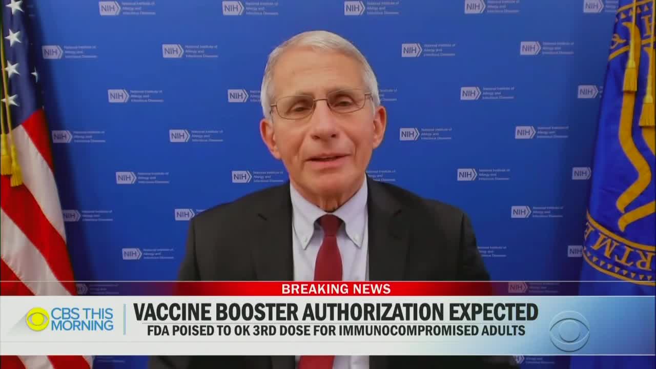 Fauci Discusses Booster Shots