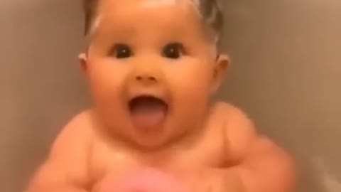 Cute baby bathtap video cute video 🥰🥰