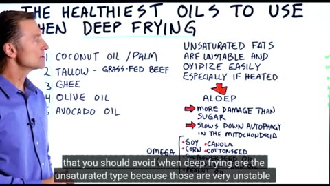 Dr. Eric Berg about the healthiest oils to use when deep frying