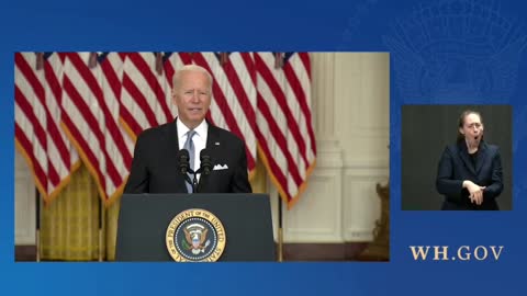 President Bumble speaking on the fall of Afghanistan