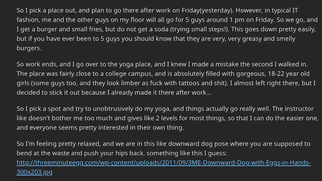 Yoga Fart (Reading a Reddit Story)