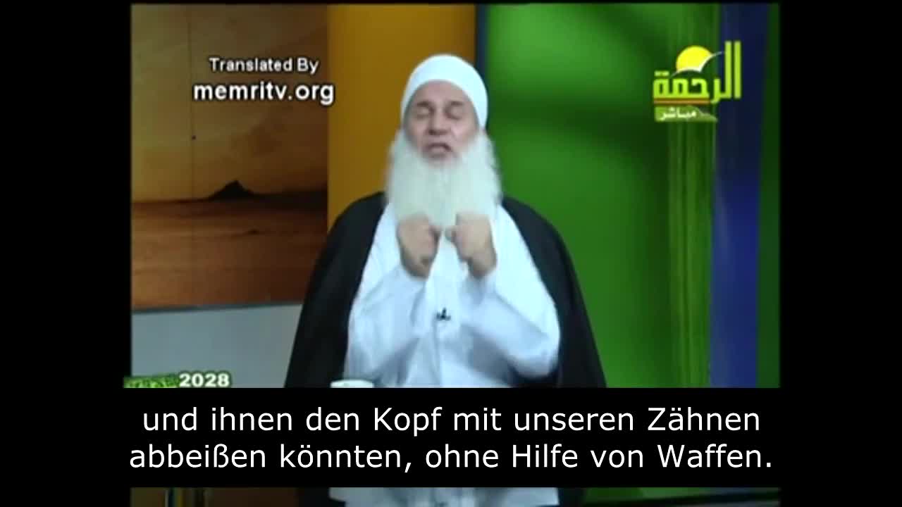 Islamischer Kleriker möchte Juden erwürgen und ihnen den Kopf abbeißen!