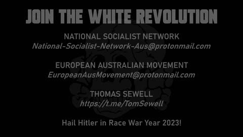 National Socialist Network banner action against immigration 13/05/23 Melbourne, Australia