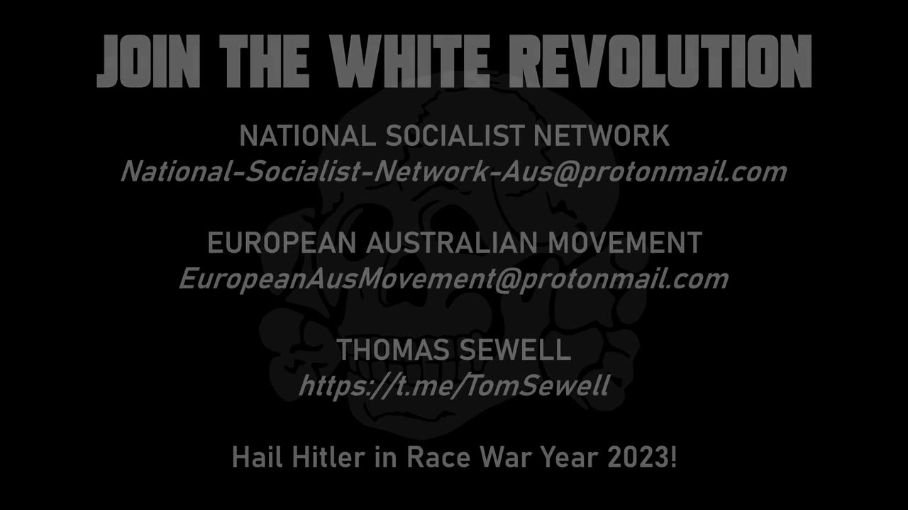 National Socialist Network banner action against immigration 13/05/23 Melbourne, Australia