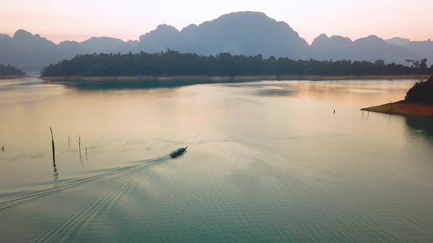 Small boat in a great heavenly place