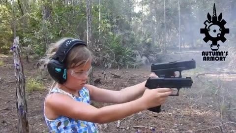 She's firing like a professional!