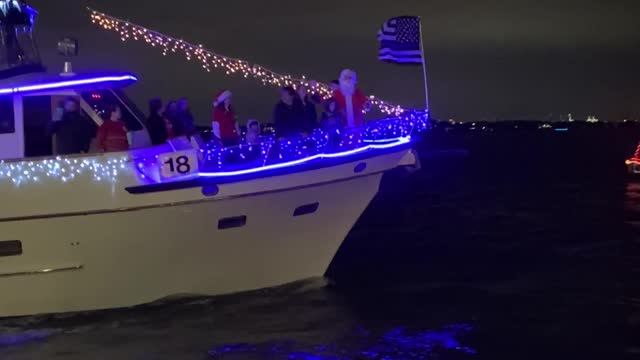 Christmas Boat Light Parade Kemah TX 3