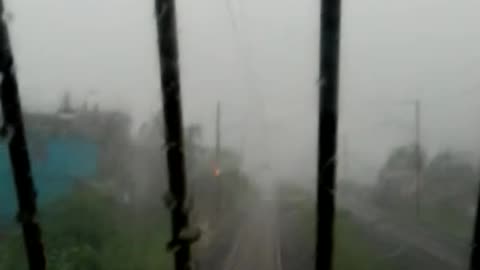 Truth of train drivers driving in rain.