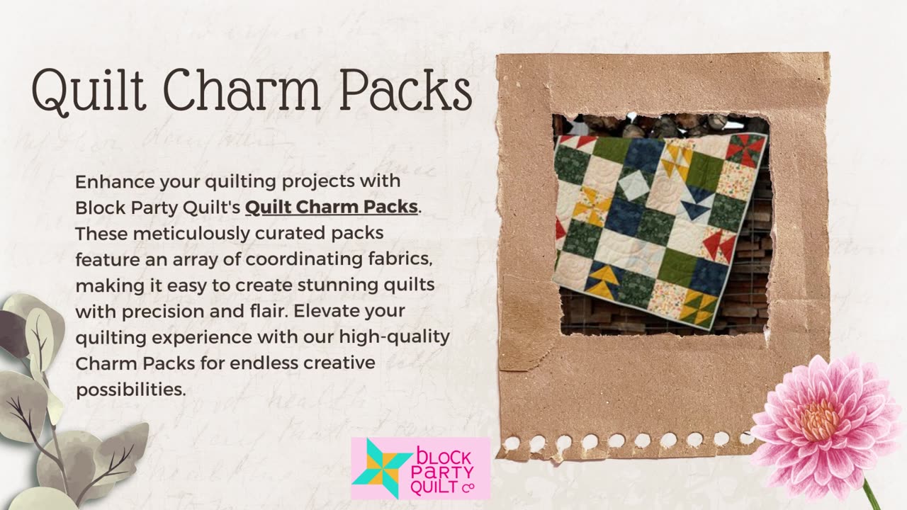 Quilt Charm Packs - Block Party Quilt