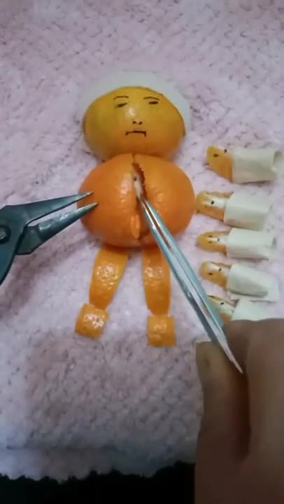 Serious operation of an orange 🍊 pray for it