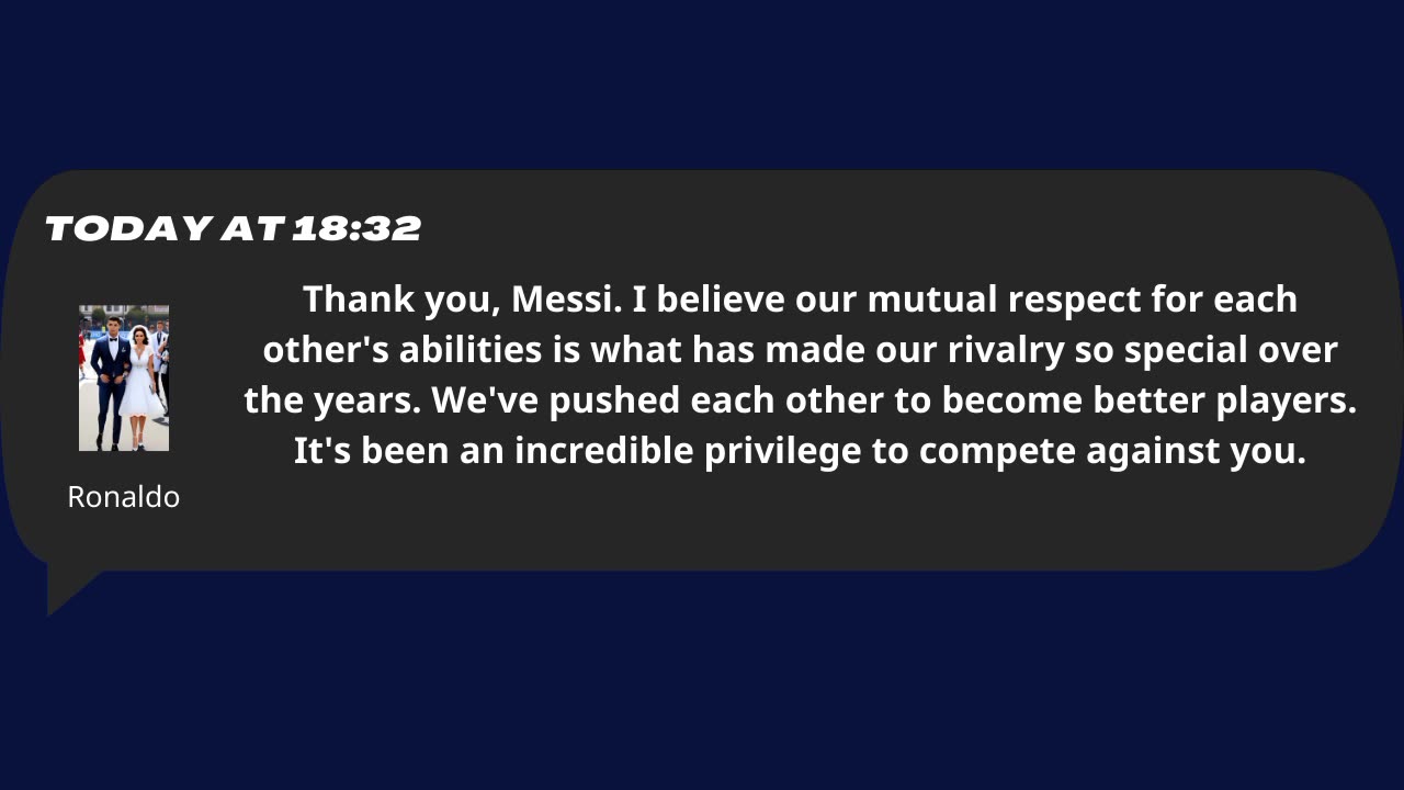 Interesting conversation between Messi and Ronaldo