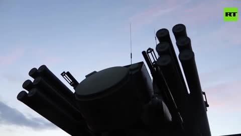 Ukraine War - Combat work of the crews of the Pantsir-S1 air defense missile system