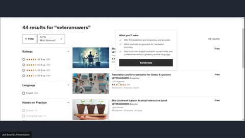 EVENT: VETERANSWERS Udemy