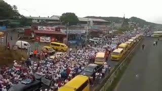 Citizens Of Panama Stage HUGE Inflation Protest