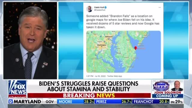 Hannity just cracked up