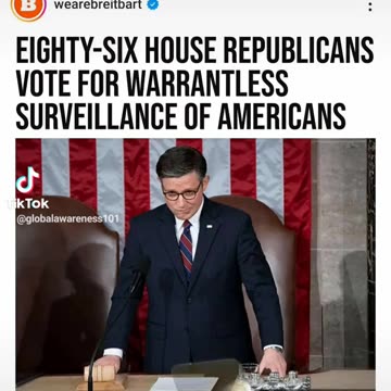 86 House Republicans Vote For Warrantless Surveillance Of Americans