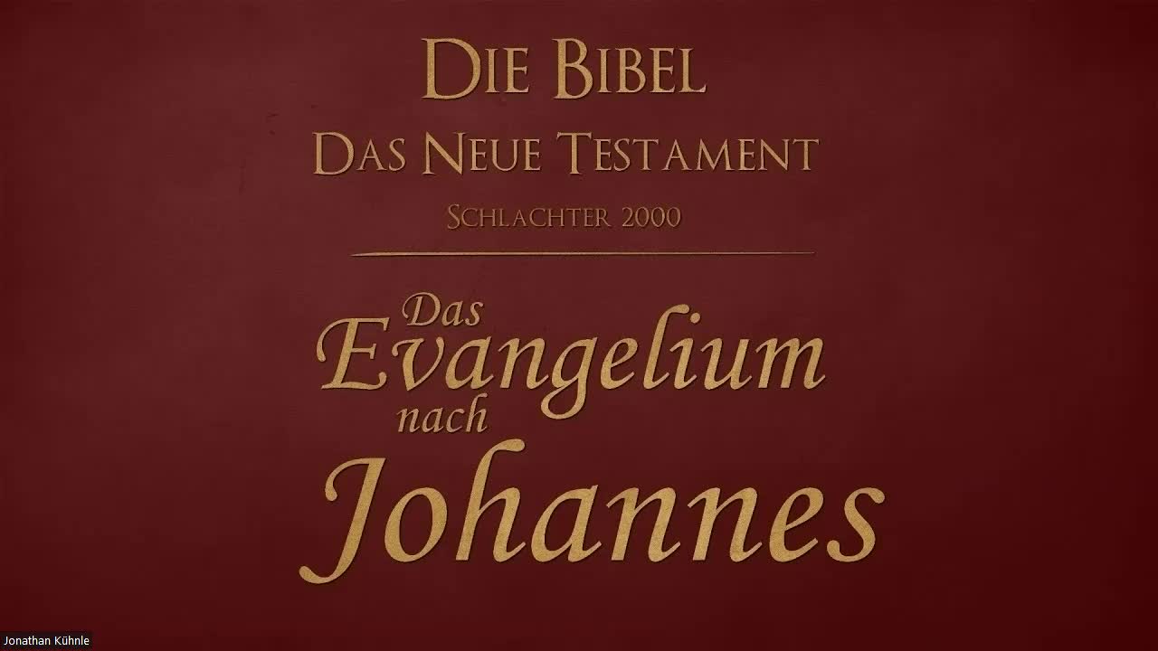 Hörbibel - gelesen von Jonathan Kühnle (Johannes Kapitel 3)