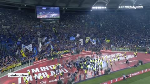 احتفال جماهير ولاعب الإنتر