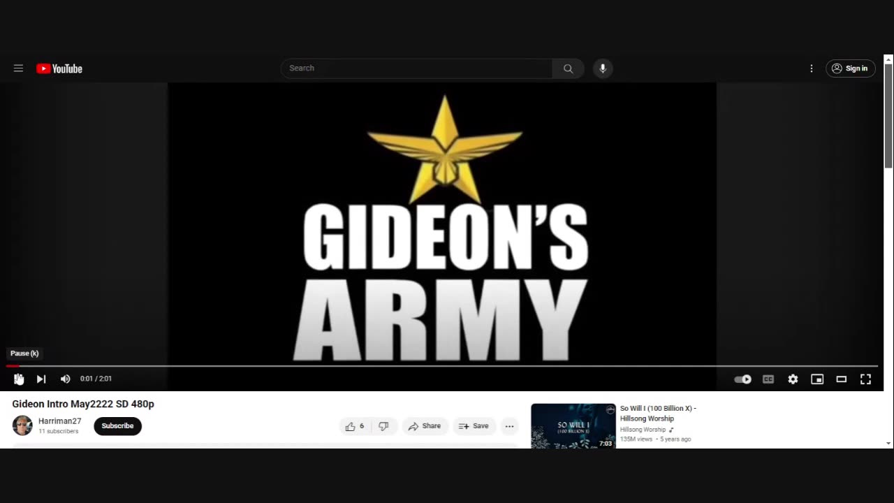 GIDEONS ARMY WED 3/6/24 @935 AM EST