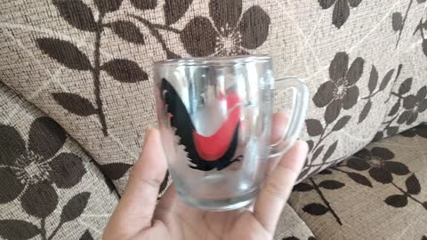 unique rooster glass