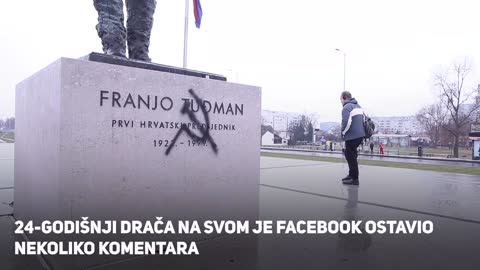 Javio se mladić koji je išarao Tuđmana