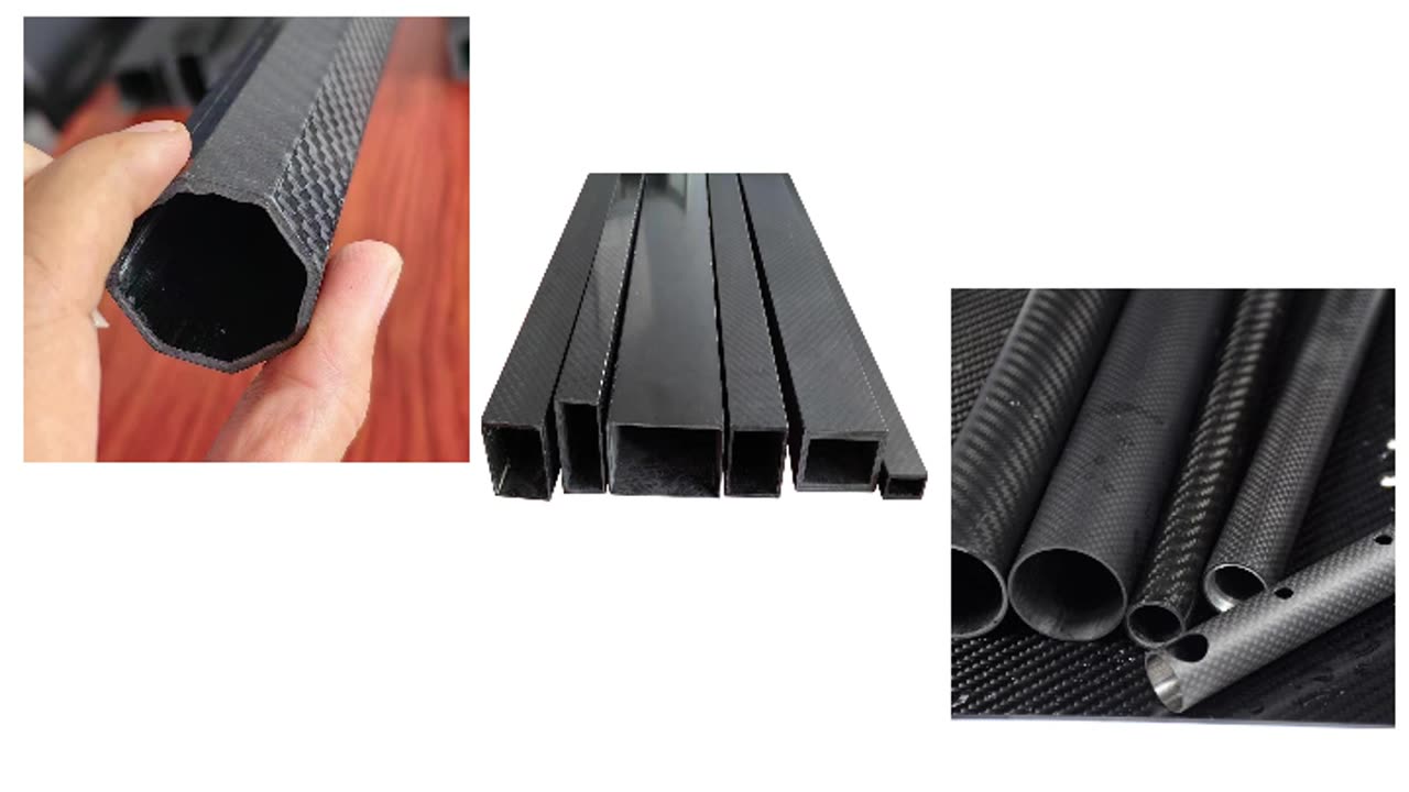 Carbon fiber square tube and carbon fiber round tube#carbonfibertube