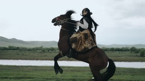 goddess on horseback