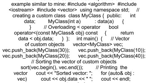 How to sort a list of instances of a C class