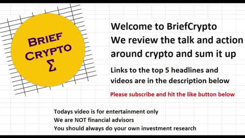 Cryptocurrency Headlines and Videos with Links and Time Stamps - BTC ETH ADA DOT MATIC