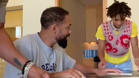 Will Smith and his son.