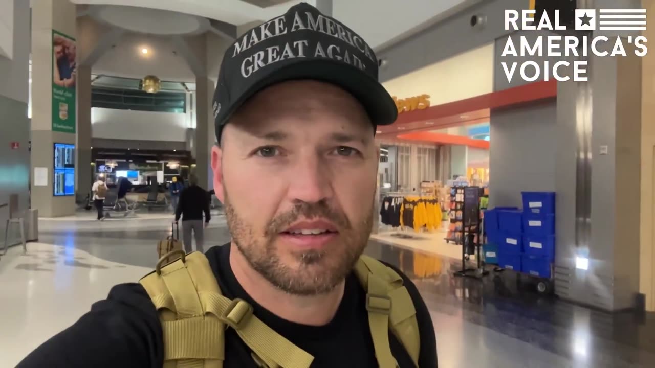Ben Bergquam at the San Diego airport: almost every flight has illegals.
