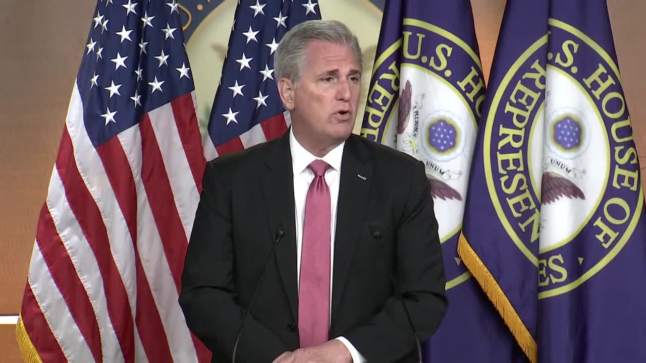 McCarthy Discusses GOP Priorities Under a Biden Administration _ Kevin McCarthy Speaks to Press p1