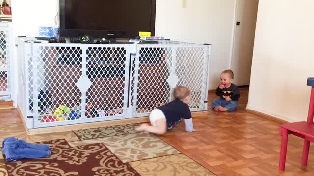 Twins Playing and having Fun.