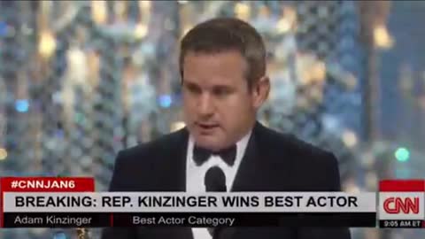 Adam Kinzinger accepts best actor award